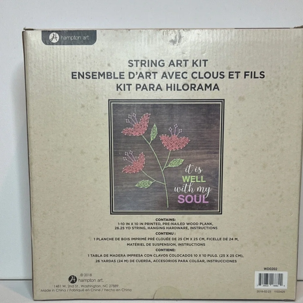 Hampton Art String Art Kit It Is Well With My Soul WD0202